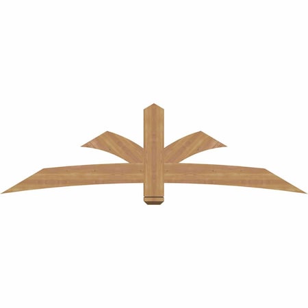 Ekena Millwork Davenport Timber Gable Bracket, Western Red Cedar, 84"W x 24"H x 3 1/2"D x 5 1/2"F, 7/12 Pitch GBW084X24X0406DAV00SWR